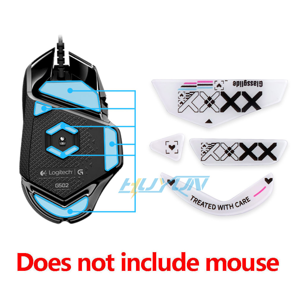 Logitech Mouse G502 - Les coussinets de pieds en verre