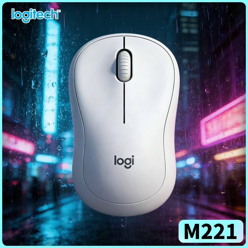 Office Tech For Home - Souris silencieuse ergonomique Logitech M221 -