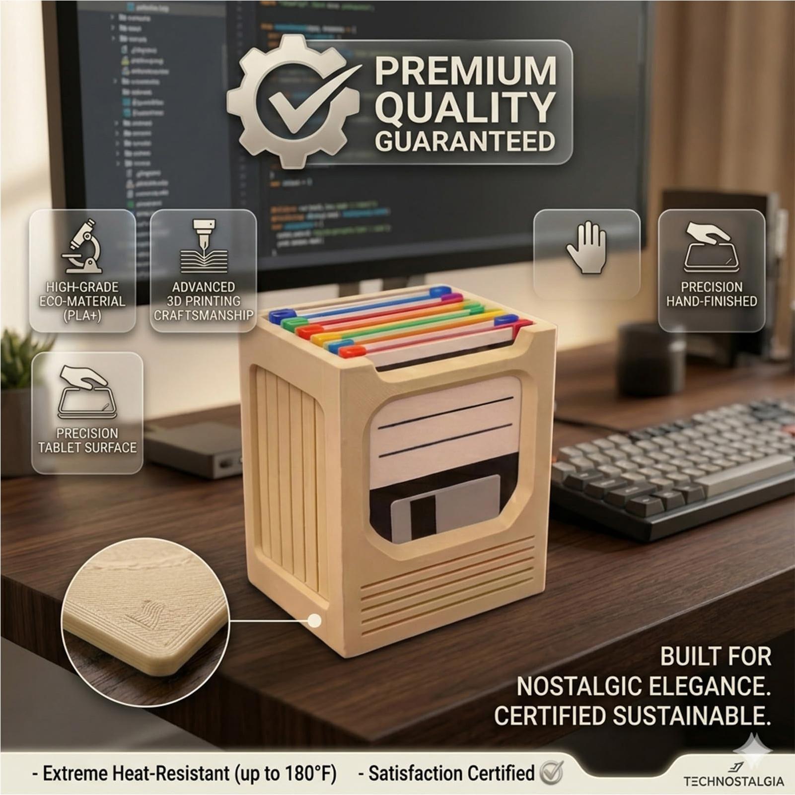 Office Tech For Home - Ensemble de supports pour sous-verres rétro,