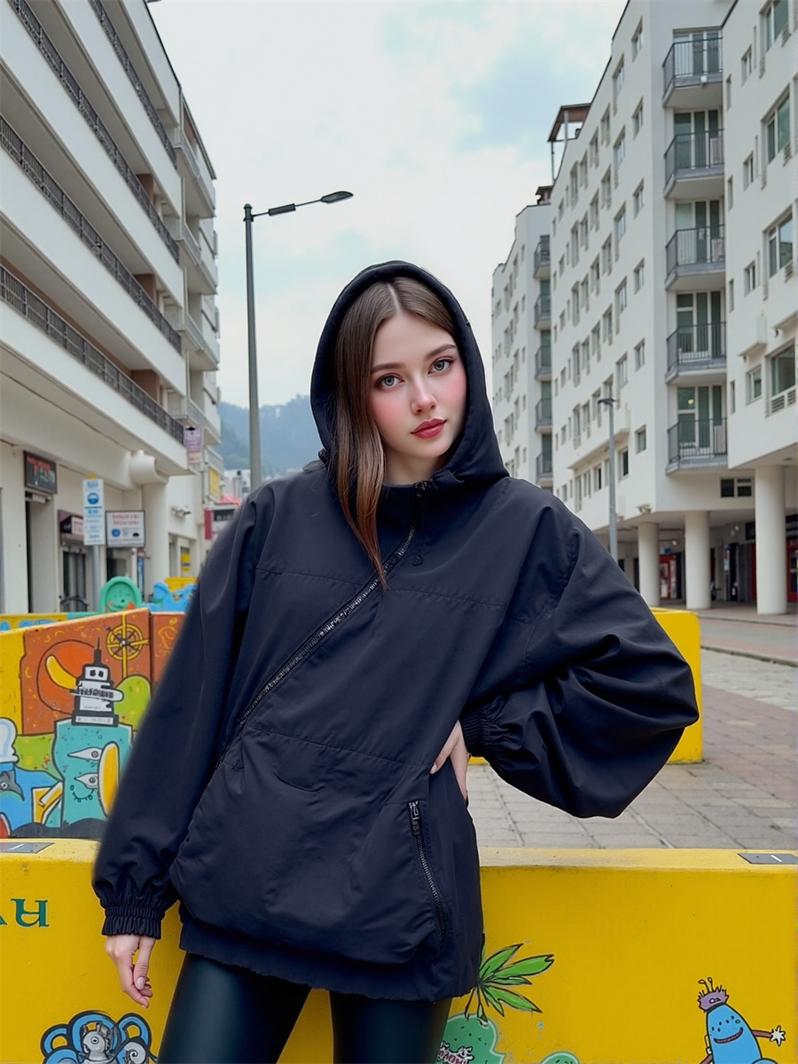 Vestes amples à capuche avec f - Office Tech Wear avis et prix
